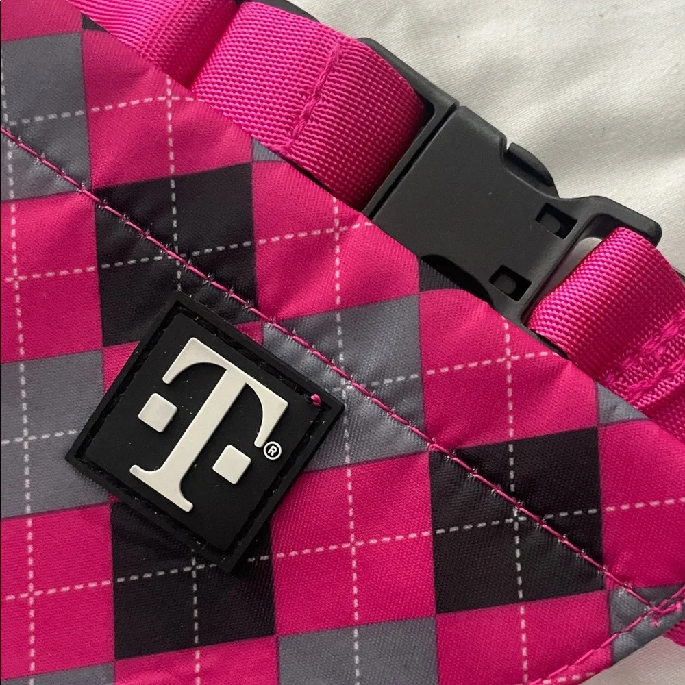 Pink and Black Checkered Doggie Bandana